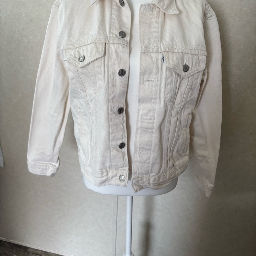Levi's Cream Off-White Denim Jacket